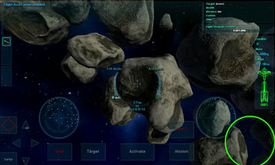 Gameplay of the Vendetta Online for Android phone or tablet.