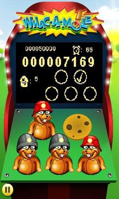 WHAC-A-MOLE - Android game screenshots.