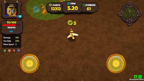 Zombees: Bee the swarm - Android game screenshots.