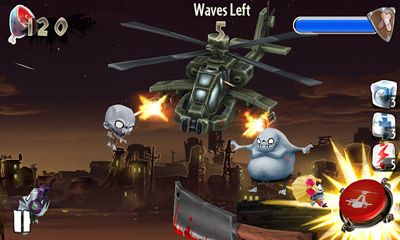 Gameplay of the Zombie Toss for Android phone or tablet.