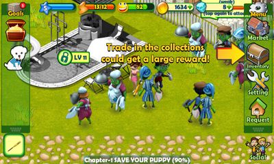Gameplay of the Zombies...OMG for Android phone or tablet.