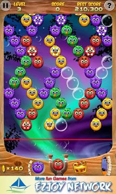 Gameplay of the Bubble Bird for Android phone or tablet.