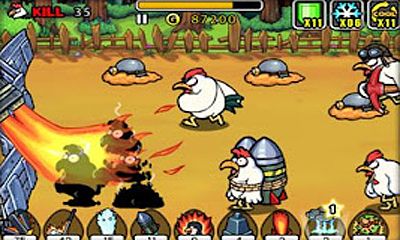 Gameplay of the Chicken Revolution for Android phone or tablet.
