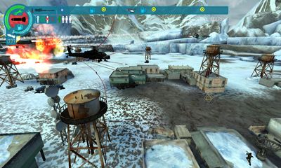Gameplay of the Choplifter HD for Android phone or tablet.