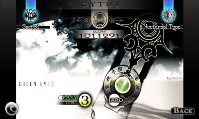 Cytus - Android game screenshots.
