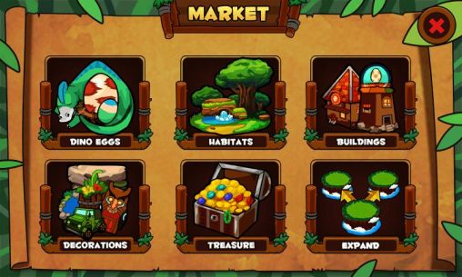Dinosaur island - Android game screenshots.