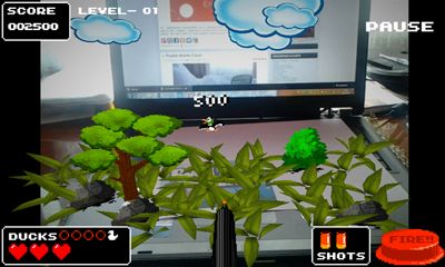 Gameplay of the Duck Retro Hunt PRO for Android phone or tablet.