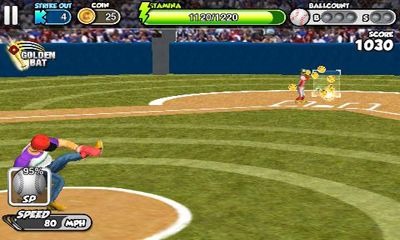 Gameplay of the Flick Baseball for Android phone or tablet.