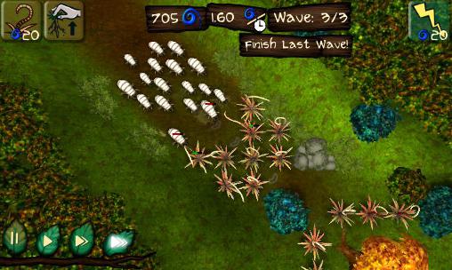 Gameplay of the Forest spirit: Tower defense for Android phone or tablet.