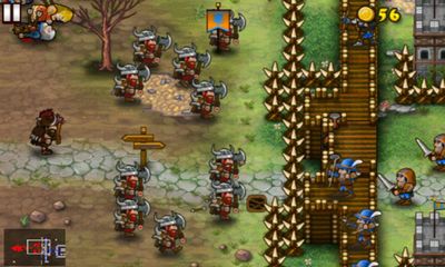 Gameplay of the Fortress Under Siege for Android phone or tablet.