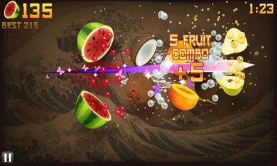 Fruit Ninja - Android game screenshots.