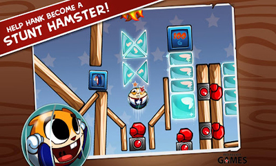 Hank Hazard. The Stunt Hamster - Android game screenshots.