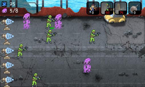 Humans vs Aliens - Android game screenshots.