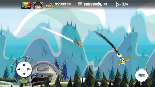 Gameplay of the Mini dogfight for Android phone or tablet.