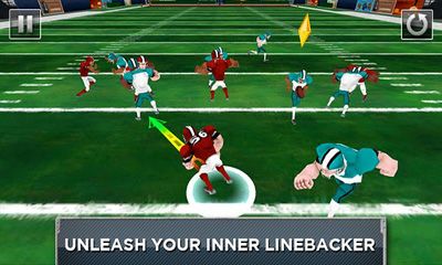 Mobile Linebacker - Android game screenshots.