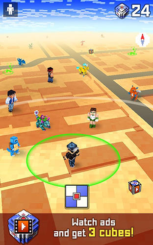 Gameplay of the Pixelmon go! Catch them all! for Android phone or tablet.