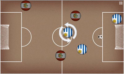Gameplay of the Pocket Soccer for Android phone or tablet.