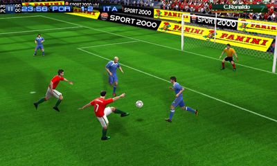 Gameplay of the Real Football 2011 for Android phone or tablet.