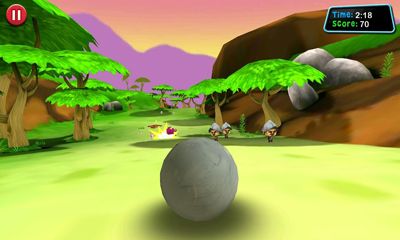 Gameplay of the Roll: Boulder Smash! for Android phone or tablet.