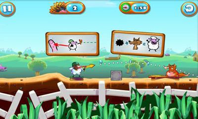 Gameplay of the Saving Private Sheep 2 for Android phone or tablet.