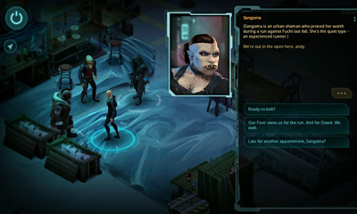 Shadowrun Returns - Android game screenshots.