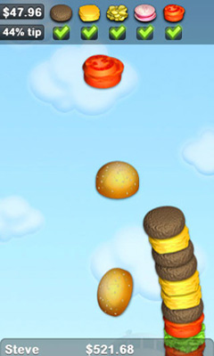 Sky Burger - Android game screenshots.