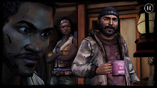 Gameplay of the The walking dead: Michonne for Android phone or tablet.