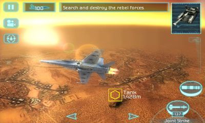 Tom Clancy's H.A.W.X - Android game screenshots.