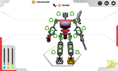Gameplay of the Transformers Construct-Bots for Android phone or tablet.