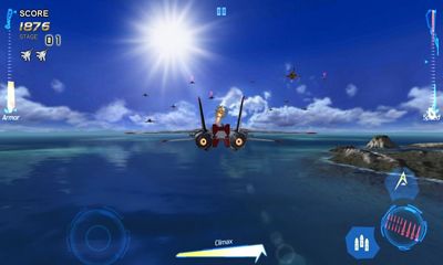 Gameplay of the After Burner Climax for Android phone or tablet.