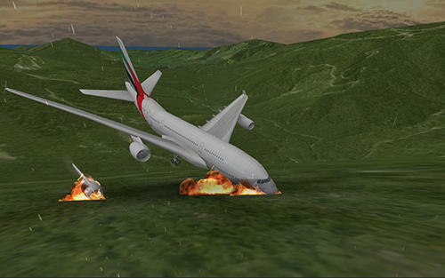 Gameplay of the Airplane flight simulator 2017 for Android phone or tablet.