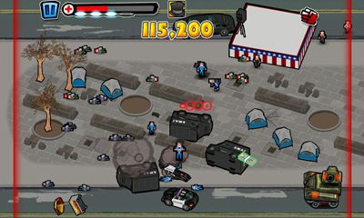 Gameplay of the Attack of the Wall St. Titan for Android phone or tablet.