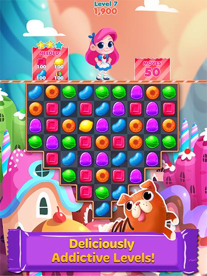 Gameplay of the Candy blast mania: Travel for Android phone or tablet.