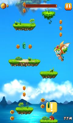 Caveman jump - Android game screenshots.