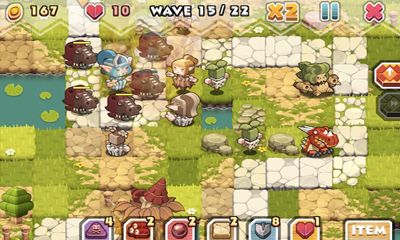 Gameplay of the Elf Defense for Android phone or tablet.