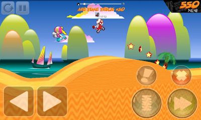 Gameplay of the Flip Riders for Android phone or tablet.