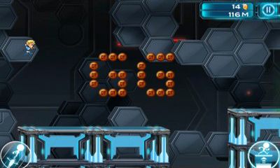 Gameplay of the Gravity Guy 2 for Android phone or tablet.