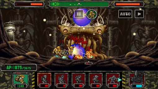 Gameplay of the Metal slug attack for Android phone or tablet.