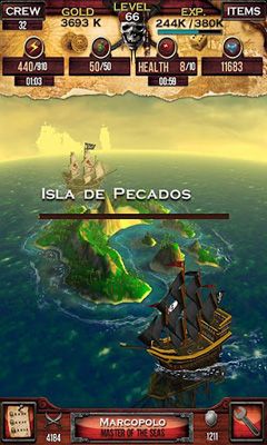 Pirates of the Caribbean. Master of the seas. - Android game screenshots.