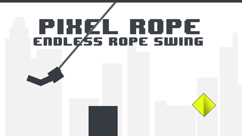 Full version of Android Time killer game apk Pixel rope: Endless rope swing for tablet and phone.