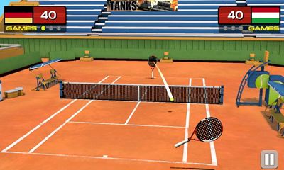 Gameplay of the Play Tennis for Android phone or tablet.
