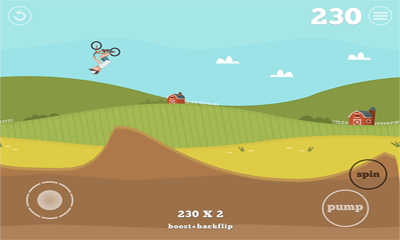 Gameplay of the Pumped BMX for Android phone or tablet.