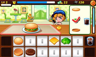 Gameplay of the Star chef for Android phone or tablet.