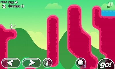 Gameplay of the Super Stickman Golf 2 for Android phone or tablet.