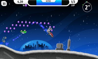Gameplay of the Lunar Racer for Android phone or tablet.