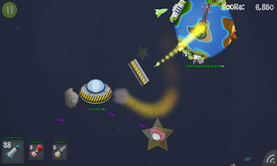 Smashing Planets - Android game screenshots.