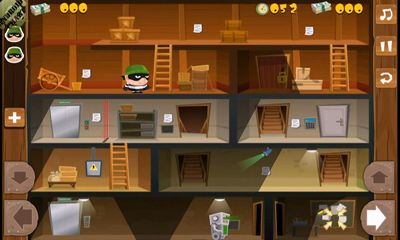 Gameplay of the Tiny Robber Bob for Android phone or tablet.