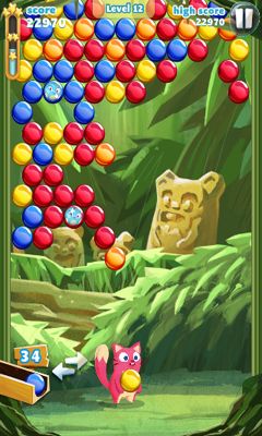 Gameplay of the Bubble Mania for Android phone or tablet.