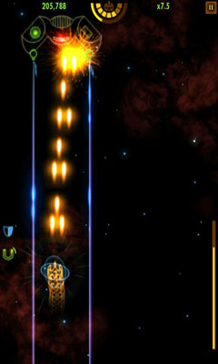 Gameplay of the Plasma Sky - rad space shooter for Android phone or tablet.