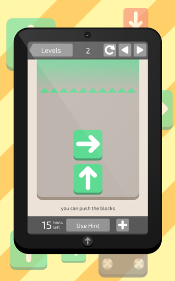 Gameplay of the Slide up! for Android phone or tablet.